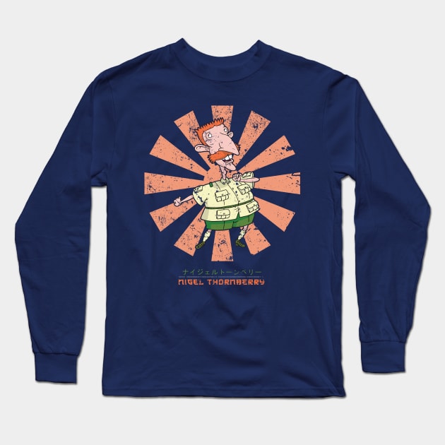 Nigel Thornberry Retro Japanese Long Sleeve T-Shirt by Nova5